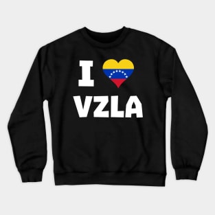 I Love VZLA - Camiseta Bandera Corazon Venezuela Crewneck Sweatshirt